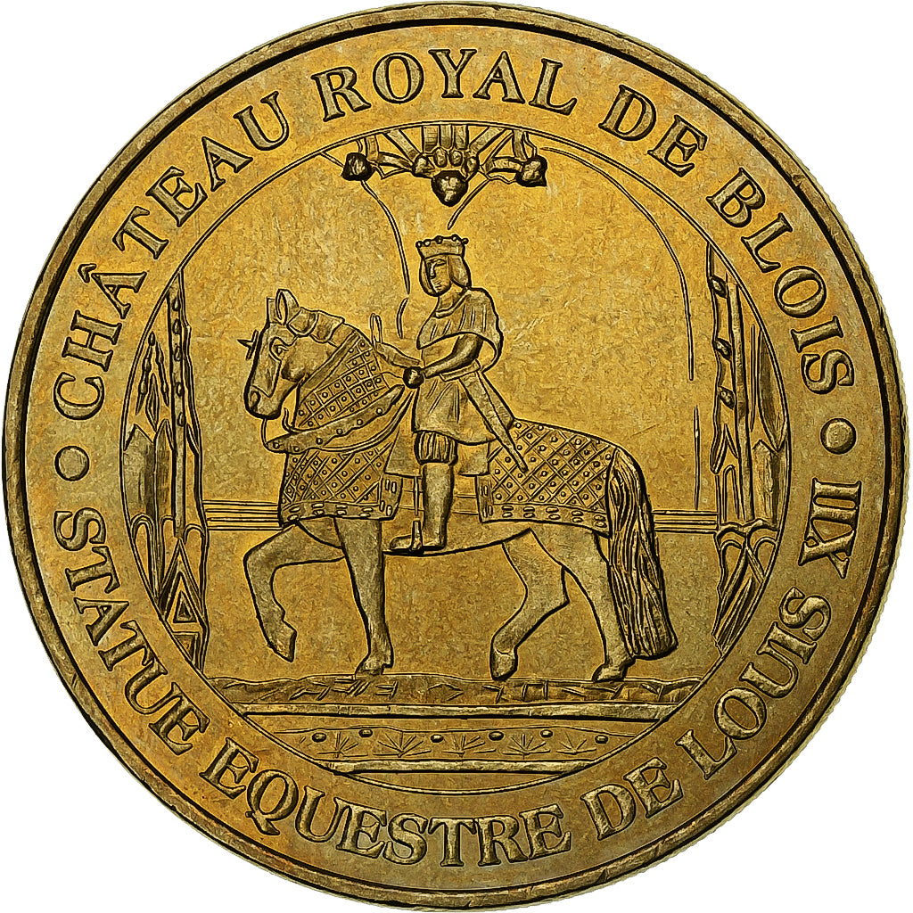 Francia, ficha, 41/ Château Royal - Statue Equestre - Blois, 2010