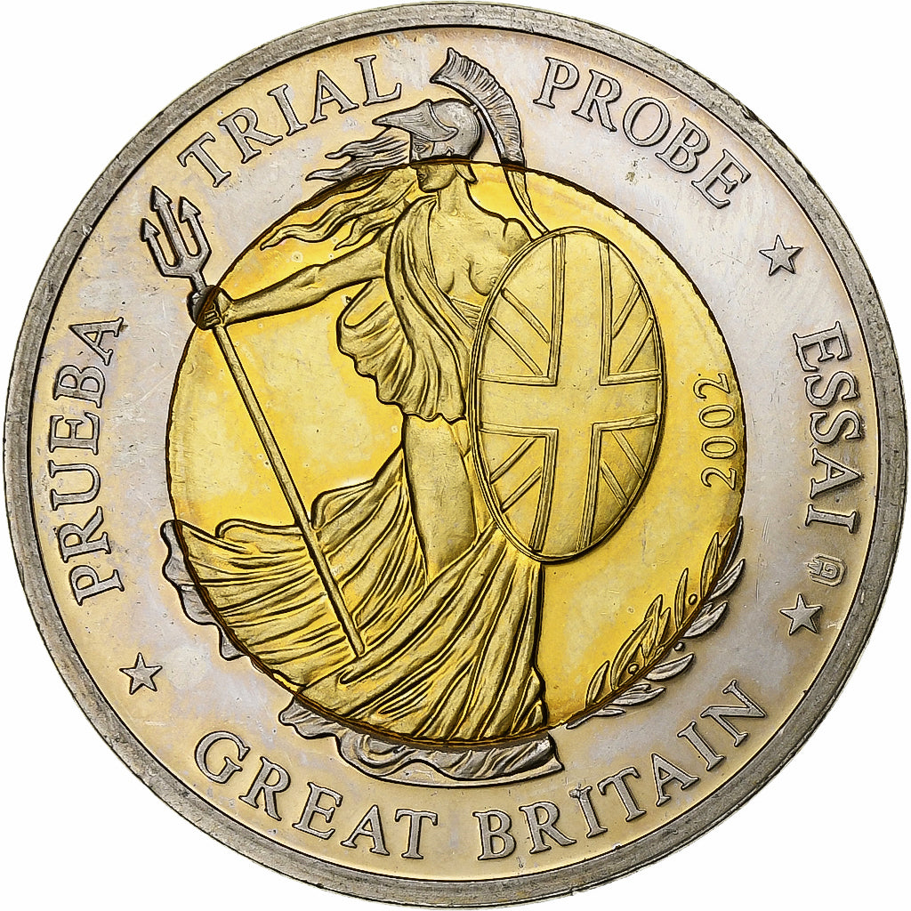 Gran Bretagna, 2 Euro, unofficial private coin, 2002, Bi-metallico, SPL-