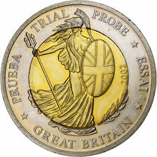 Gran Bretagna, 2 Euro, unofficial private coin, 2002, Bi-metallico, SPL-