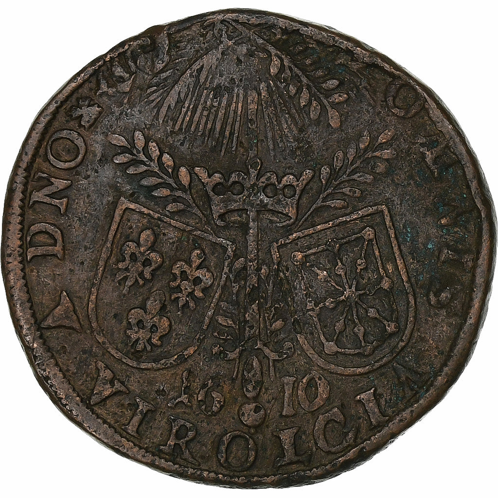 France, Token, Henri IV Le Grand, 1610, Brass, EF(40-45)