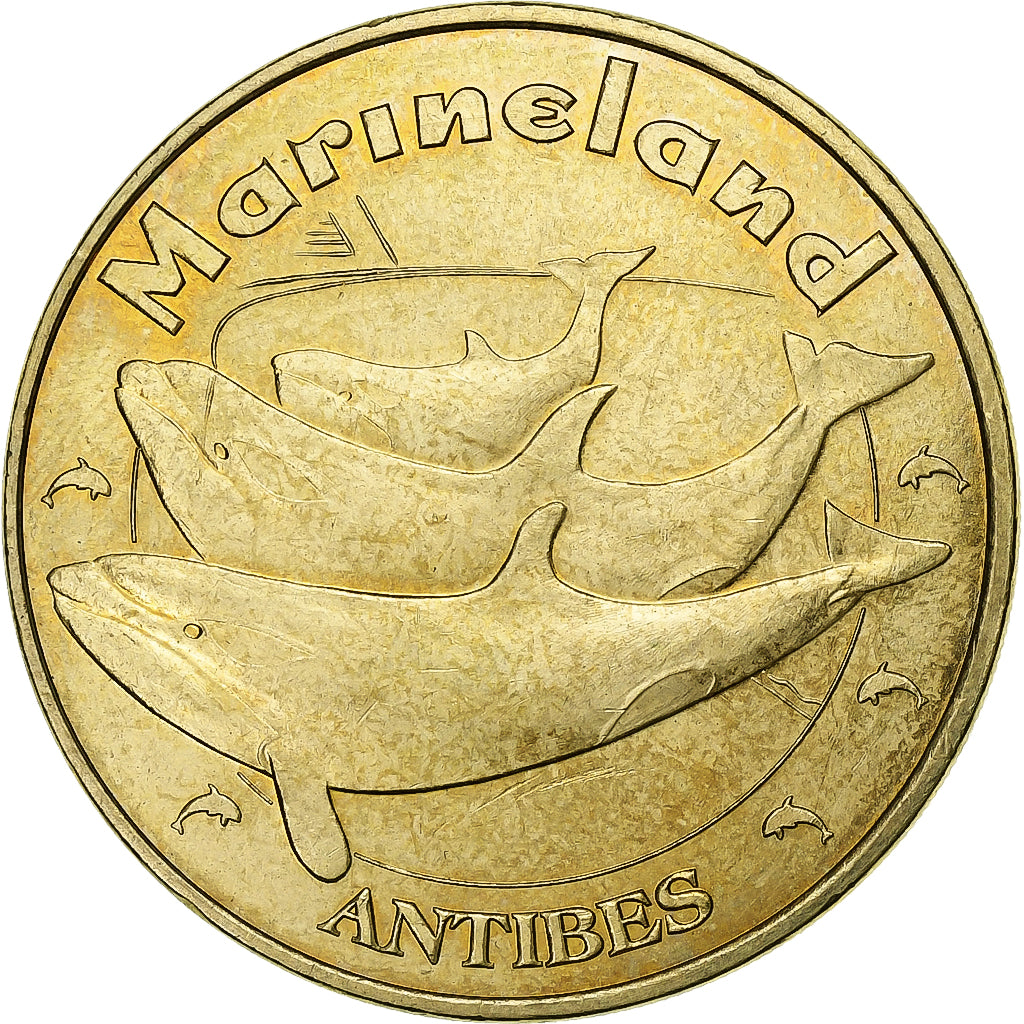 France, Token, 06/ Antibes - Marineland - Orques, Copper-nickel Aluminium
