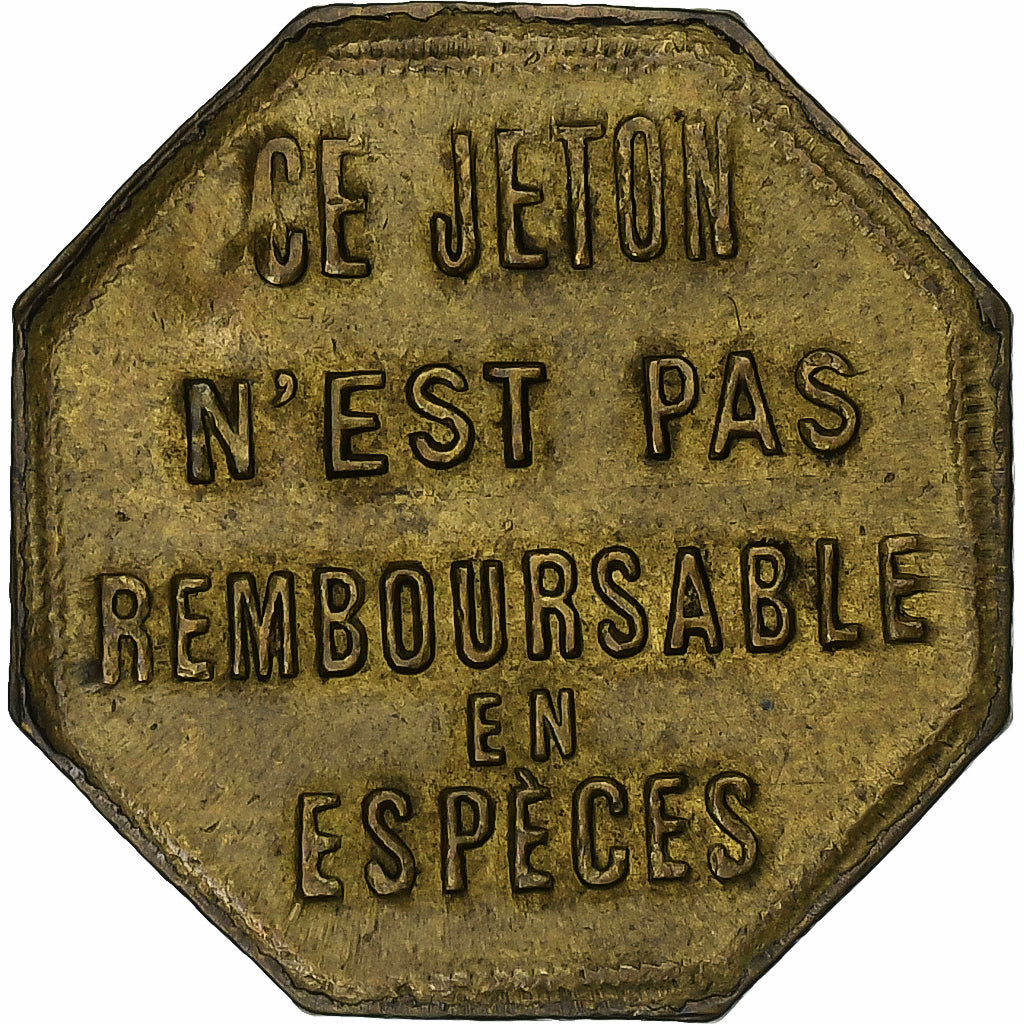 França, Lyon - O.T.L., 10 Centimes, 1919, AU(55-58), Latão