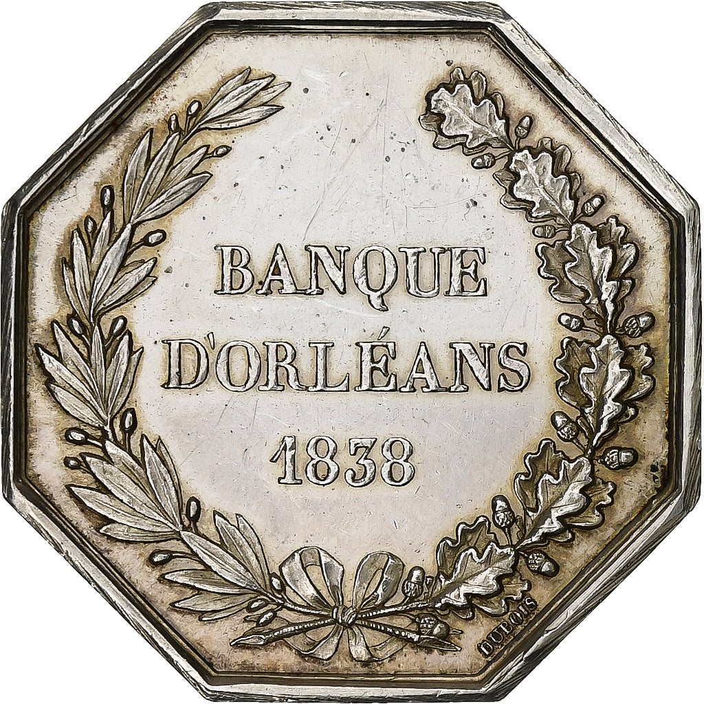France, Token, Louis Philippe I, Banque d'Orléans, 1838, Silver, Dubois