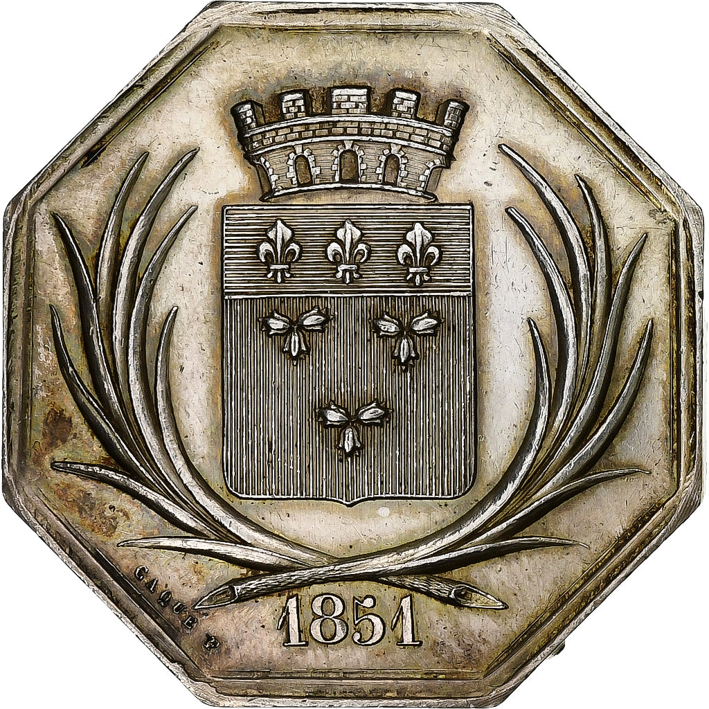 France, Token, Société des Sciences Belles Lettres et Arts d'Orléans, 1851