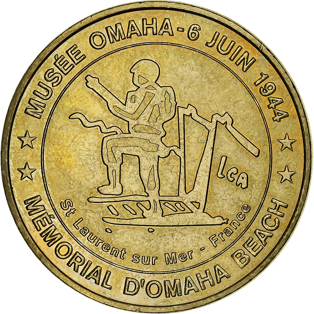 Frankreich, betaalpenning, Mémorial d'Omaha Beach, 2009, Copper-nickel