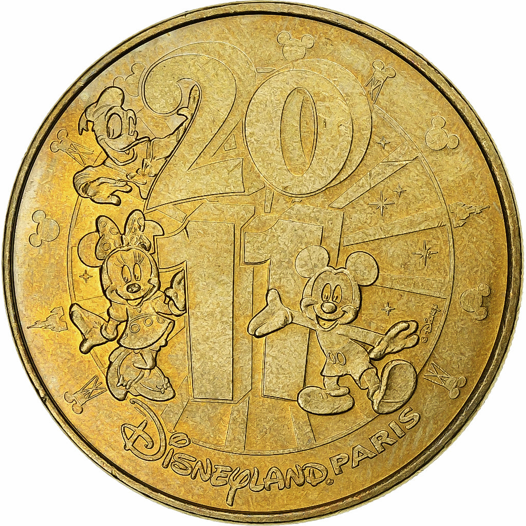 France, Jeton, Disneyland n°26 -  Mickey, 2011, Cupro-nickel Aluminium, MDP