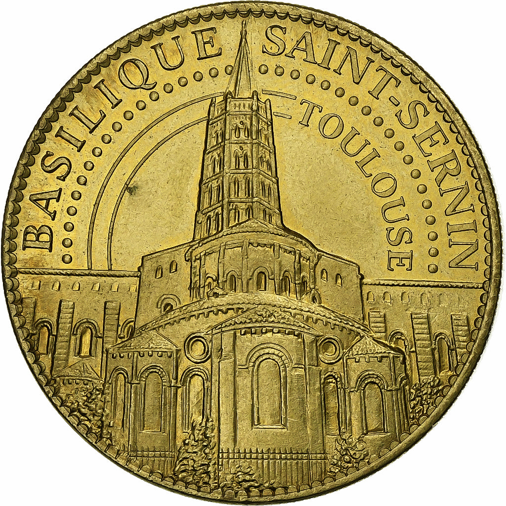 France, Token, Toulouse - Basilique Saint-Sernin, Copper-nickel Aluminium