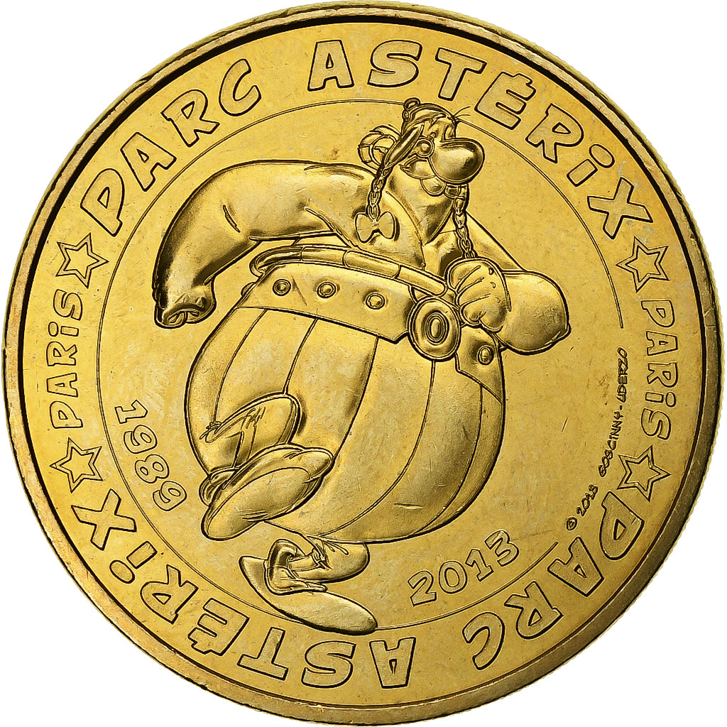 France, Token, Plailly - Parc Astérix n°7, 2013, Copper-nickel Aluminium, MDP