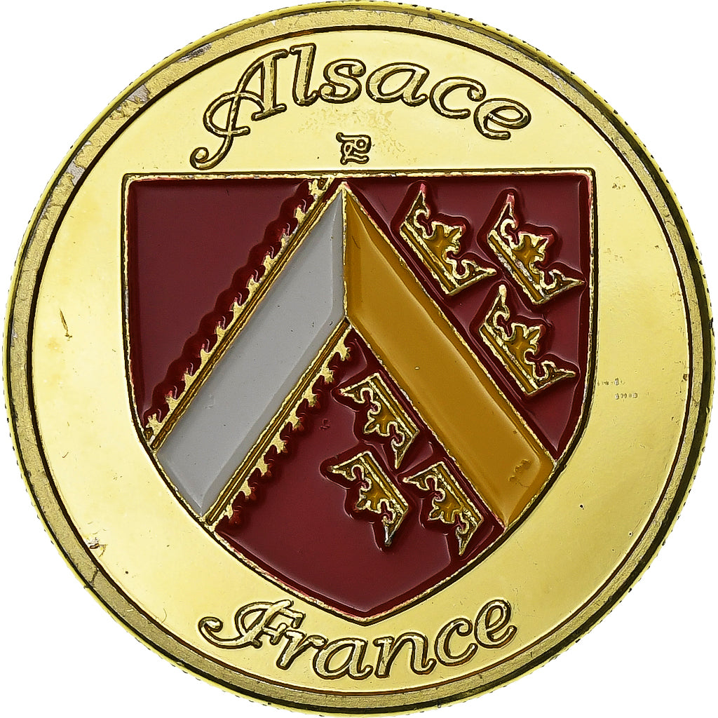 France, Jeton, Alsace - Coiffe alsacienne, Cupro-nickel Aluminium, SUP