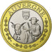 Francia, ficha, Auvergne, Bi-metallico, SPL-