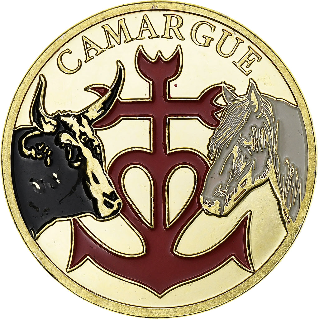 France, Token, Camargue, Copper-nickel Aluminium, AU(55-58)