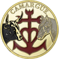 France, Token, Camargue, Copper-nickel Aluminium, AU(55-58)