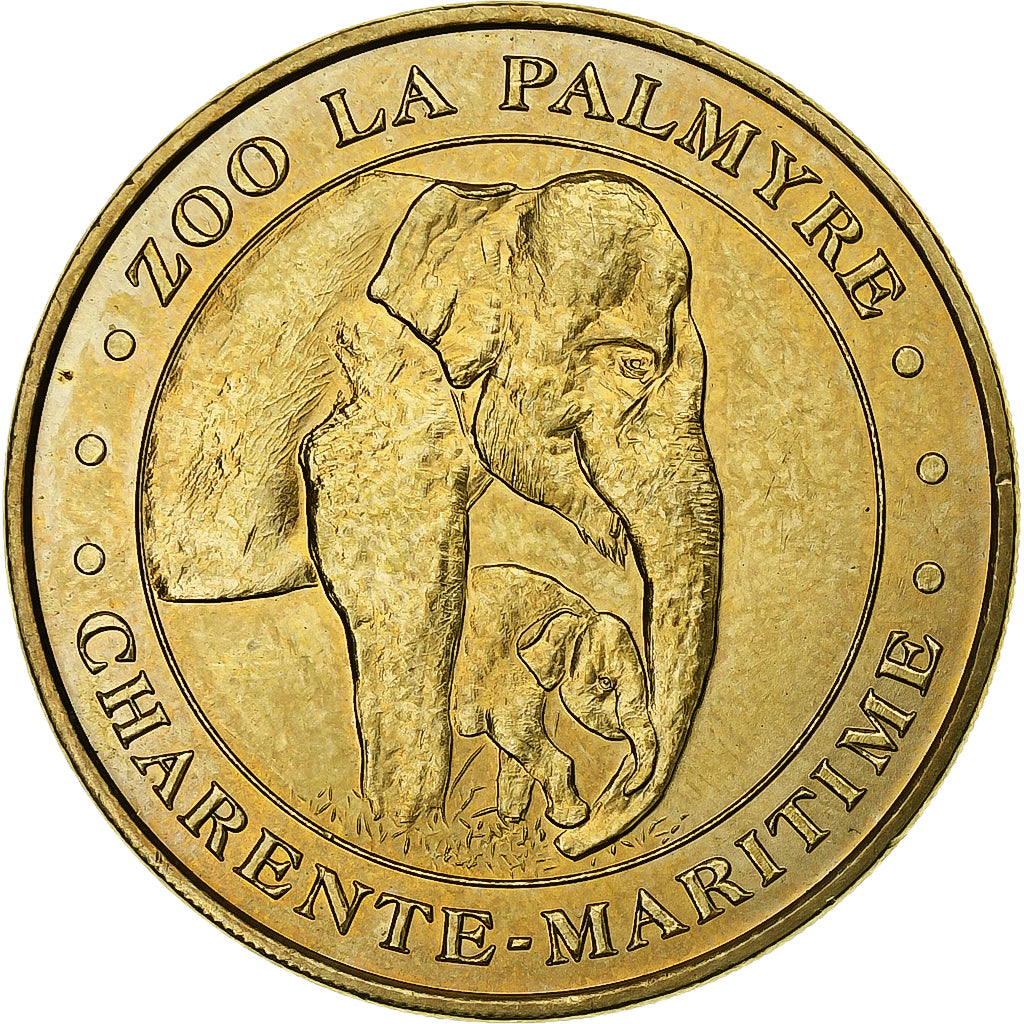 Francia, ficha, 17/ Zoo de la Palmyre - Eléphants, 2011, Rame-nichel-alluminio