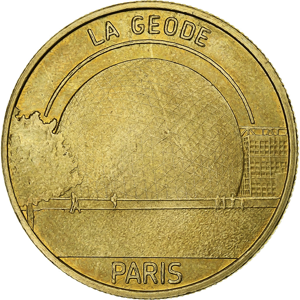 France, Token, 75/ La Géode, 2010, Copper-nickel Aluminium, AU(55-58)
