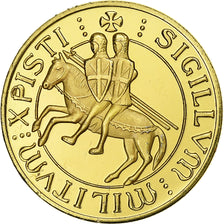 France, Jeton, Les Templiers - Chevalier et Croix pattée, Cupro-nickel