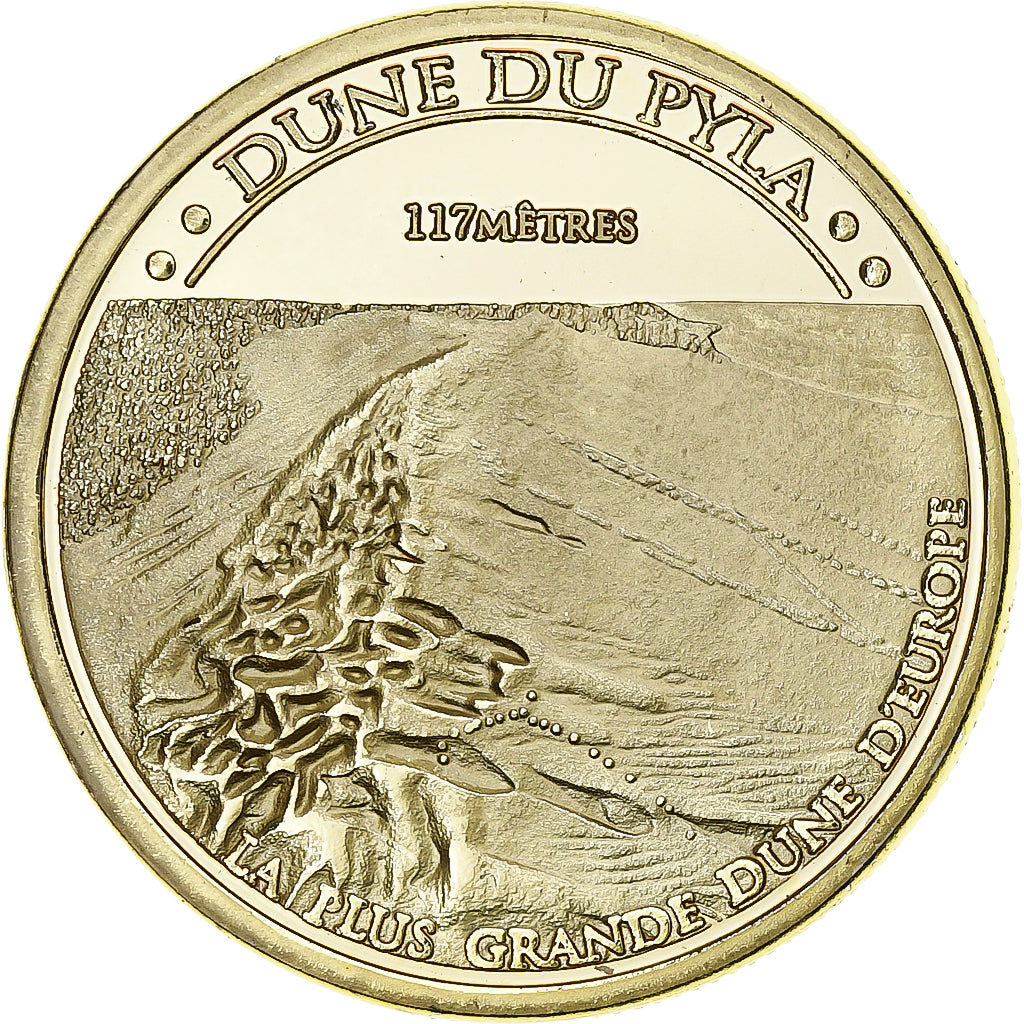 Francia, ficha, 33/ Pyla sur Mer - Dune, Rame-nichel-alluminio, SPL-