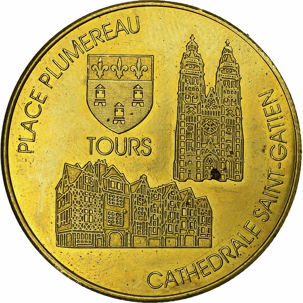 Frankreich, betaalpenning, Tours, Copper-nickel Aluminium, Martineau et national