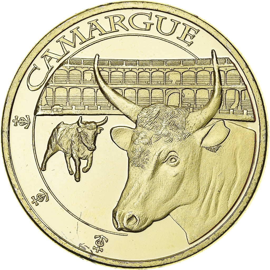 França, Token, Camargue, Cuproníquel Alumínio, AU(55-58)