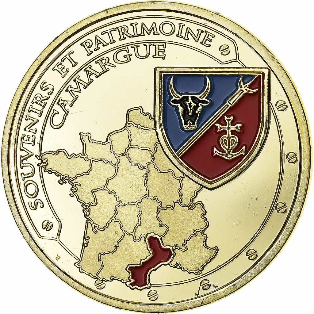 França, Token, Camargue, Cuproníquel Alumínio, AU(55-58)