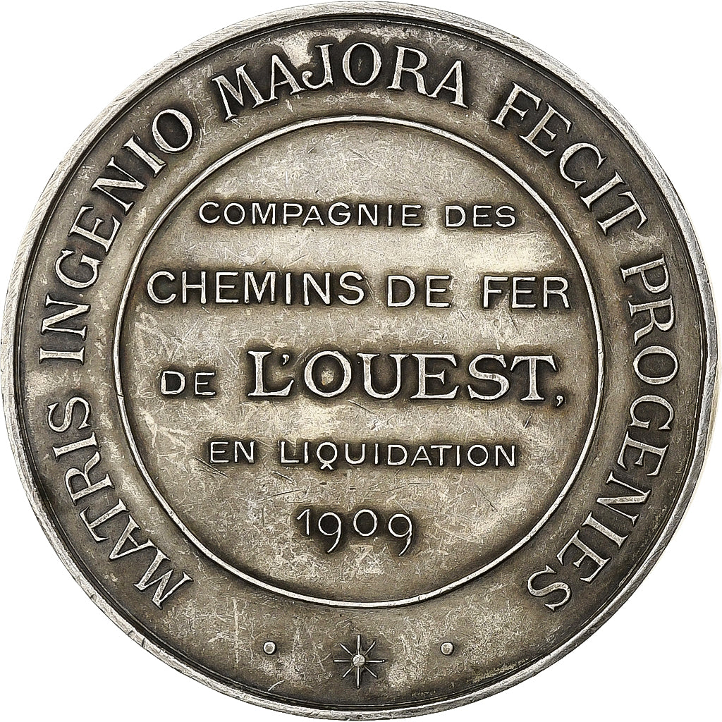 Francia, medaglia, Liquidation de la Compagnie des Chemins de Fer de l'Ouest