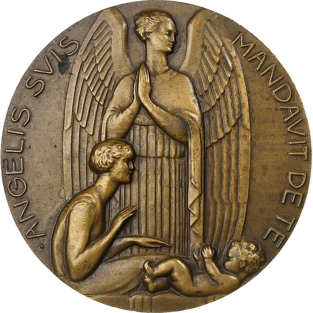 França, medalha, Ange veillant, Bronze, AU(50-53)