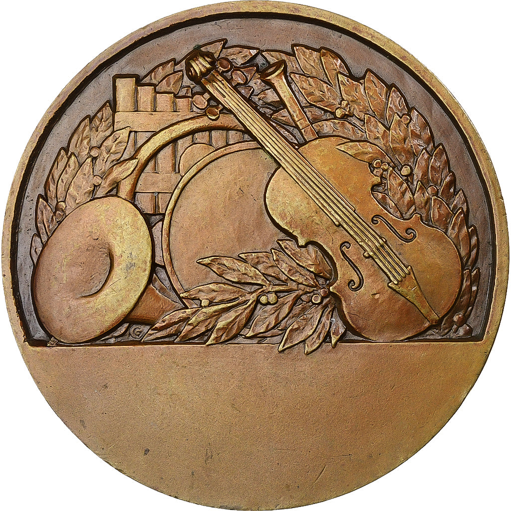 France, Médaille, Sainte Cécile, Bronze, Crouzat, SUP