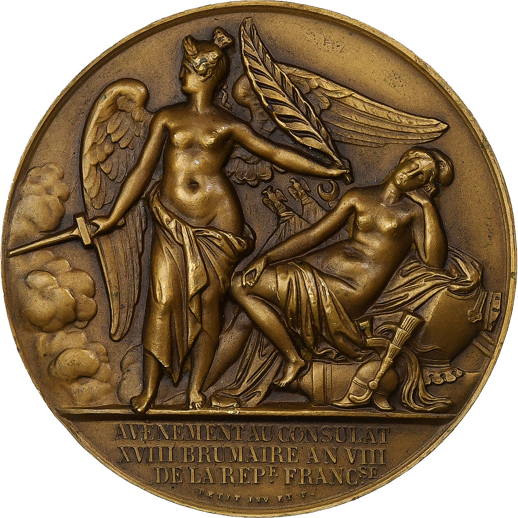 France, Médaille, Bonaparte Premier Consul, Avènement au Consulat, Bronze