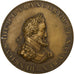 Francja, medal, Henri IV, Junon et la Fortune, Brązowy, AU(55-58)