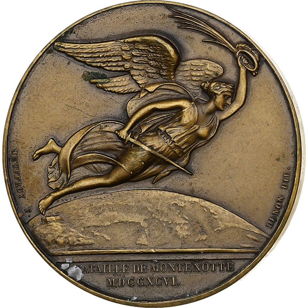 France, Medal, Napoléon Bonaparte, Bataille de Montenotte, Bronze, Gayrard