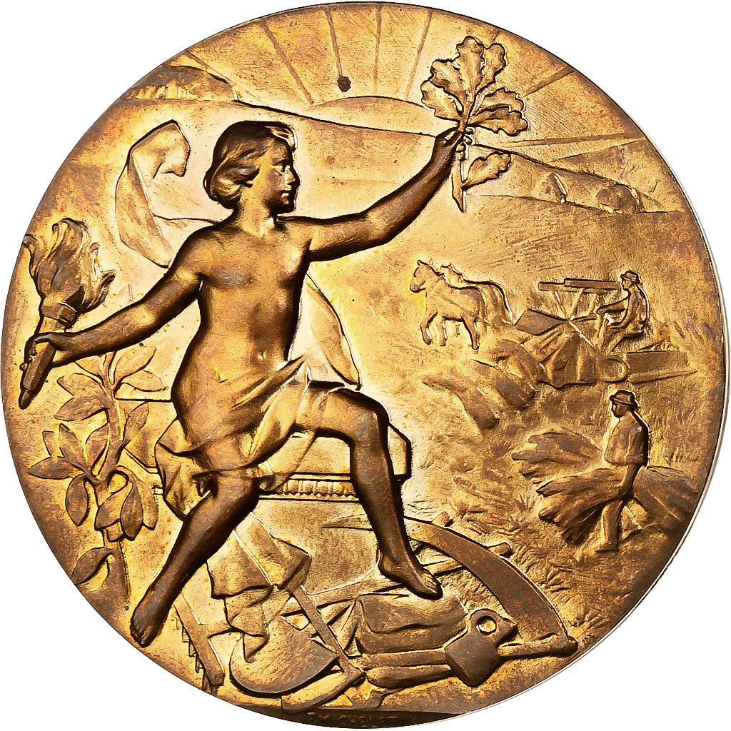 França, medalha, Société des Agriculteurs du Nord, Bronze, AU(55-58)