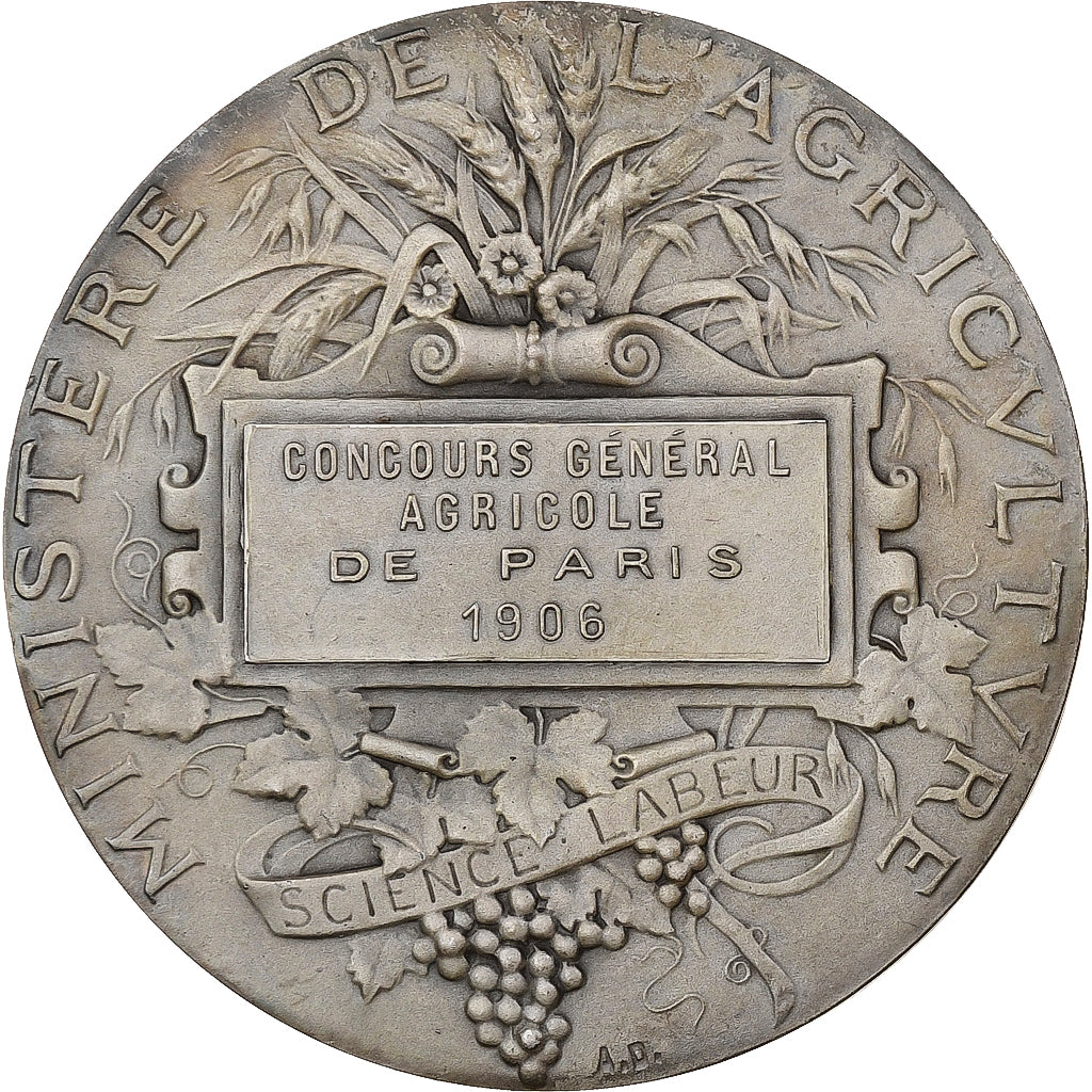 France, Médaille, Concours Général Agricole de Paris, 1906, Argent, Dubois.A