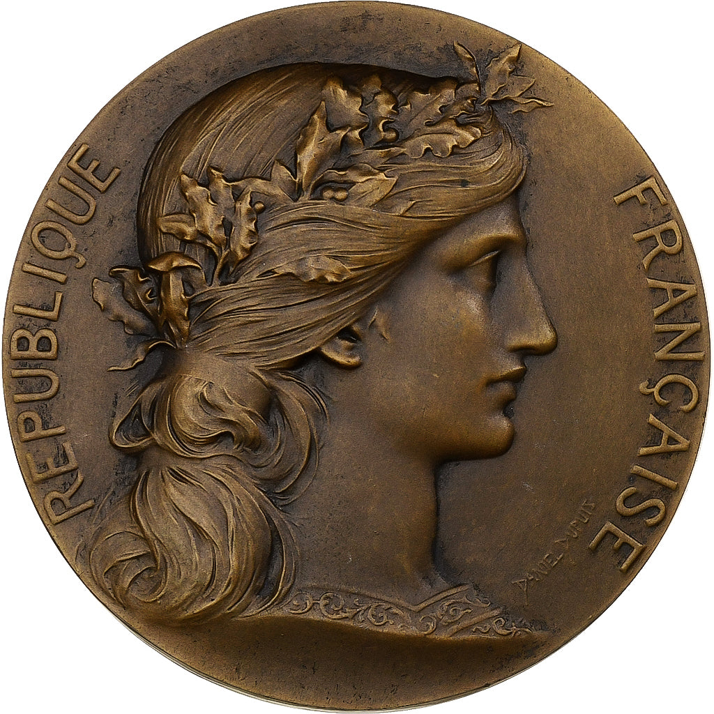 France, Médaille, Marianne, République Française, Bronze, Dubois.H, SUP