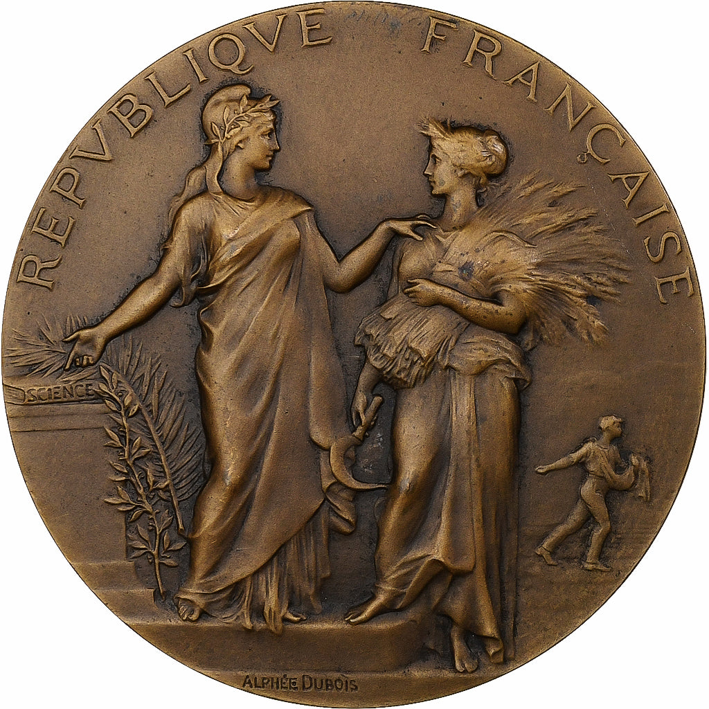 France, Médaille, Concours National de Nancy, 1904, Bronze, Dubois.A, SUP