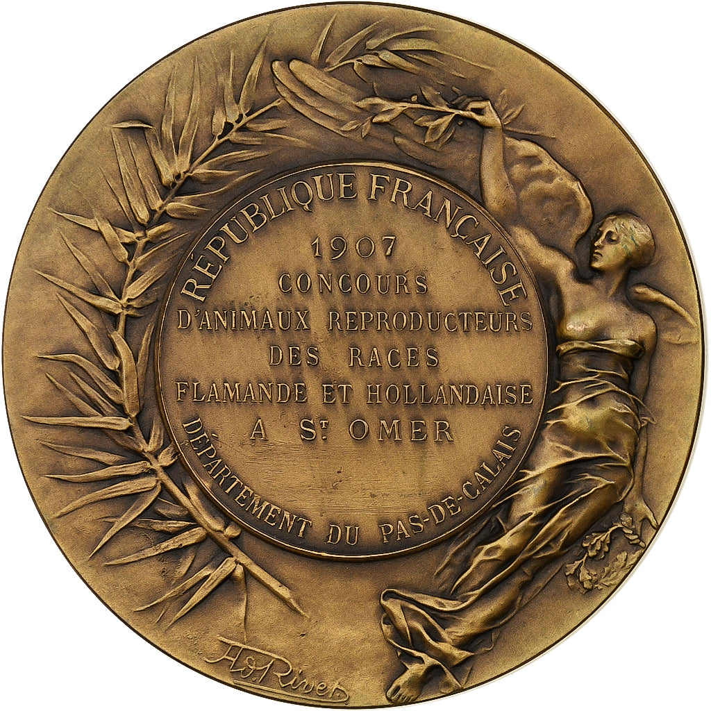 France, Médaille, Concours d'animaux reproducteurs des races flamande et