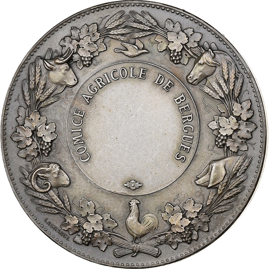 França, medalha, Comice agricole de Bergues, Prata, AU(55-58)