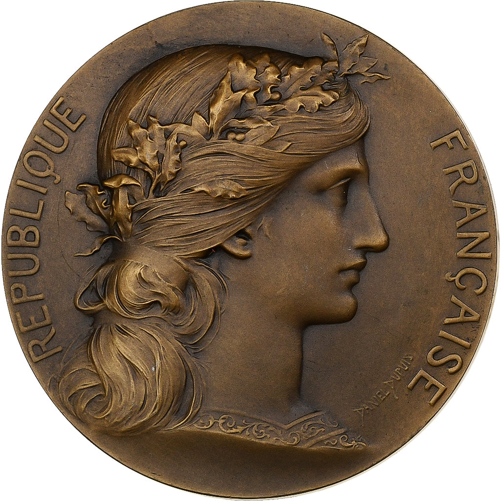 Francja, medal, Marianne, République Française, Brązowy, Dupuis.D, AU(55-58)