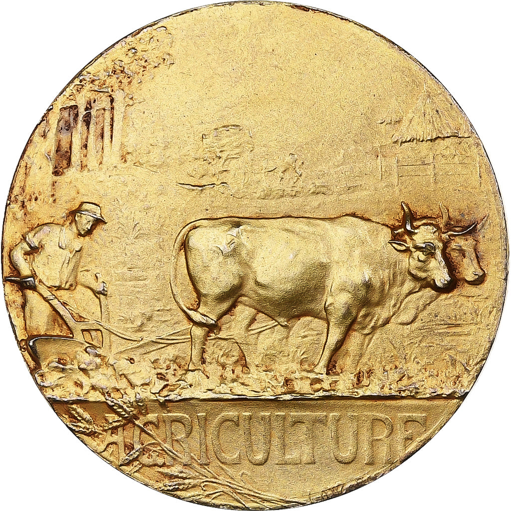 France, Medal, Concours spéciaux de races bovines - Roubaix, 1911, Silver