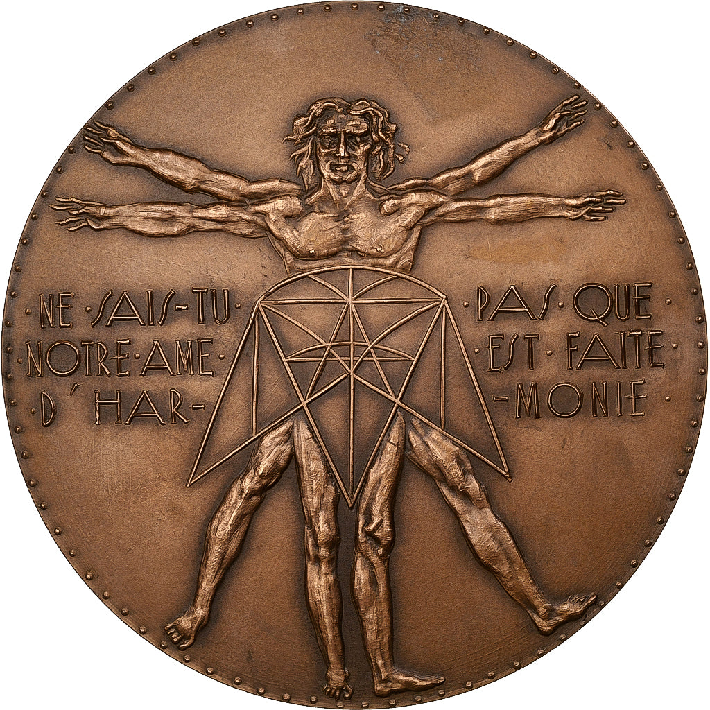 Frankreich, Medaille, Léonard de Vinci, 1952, Bronze, Joly, VZ