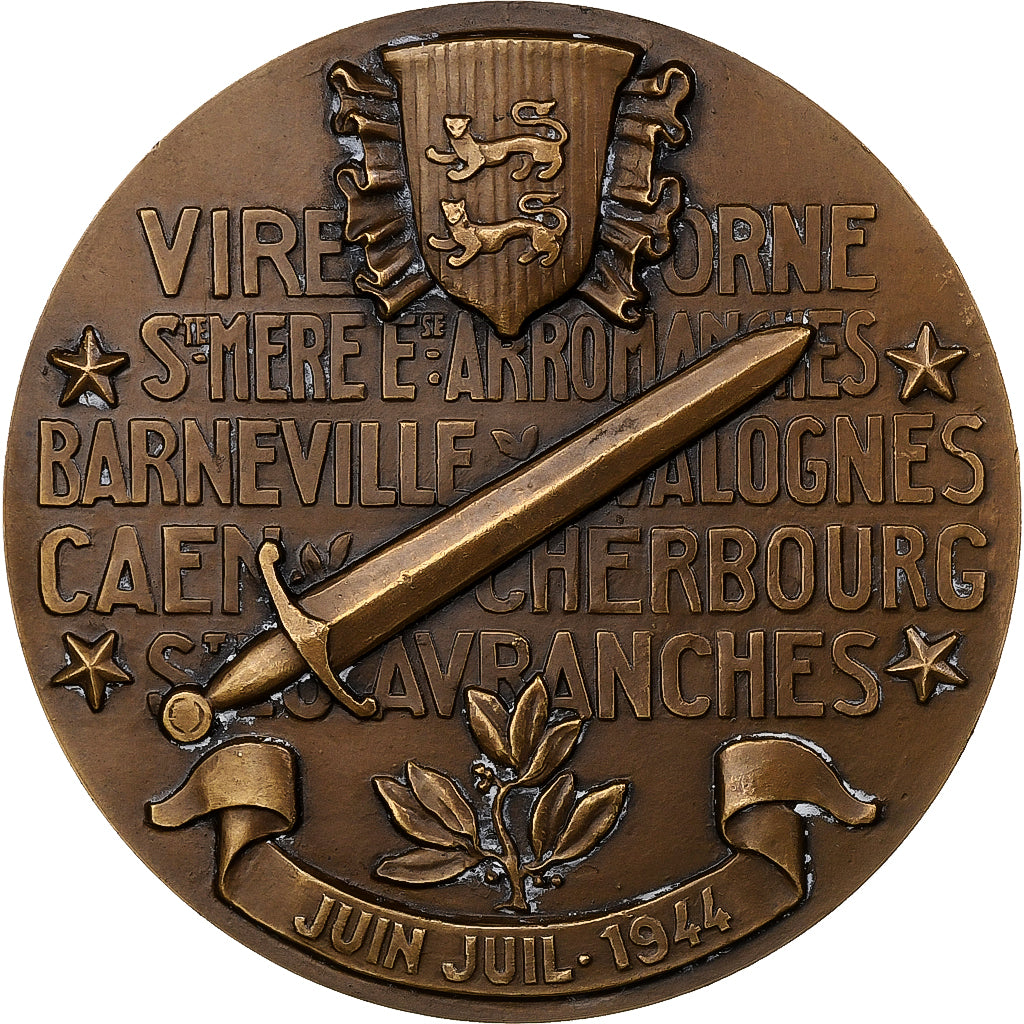 Francja, medal, Seconde Guerre Mondiale, Victoire de Normandie, Brązowy