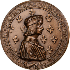 France, Medal, Anne de Bretagne et Louis XII, 1988, Bronze, AU(55-58)
