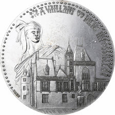 France, Medal, Jacques Coeur - Bourges, Silvered bronze, Bret, AU(55-58)