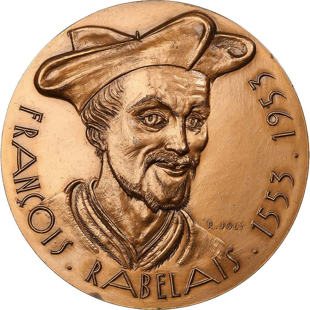 Frankreich, Medaille, François Rabelais, Bronze, Joly, VZ