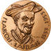 Frankreich, Medaille, François Rabelais, Bronze, Joly, VZ