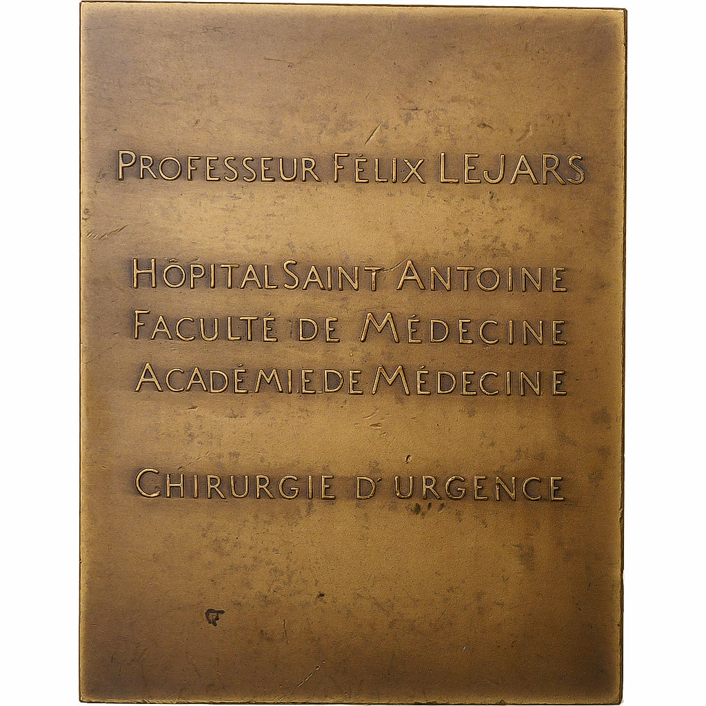 Frankreich, Medaille, Professeur Félix Lejars - Faculté de médecine, 1932