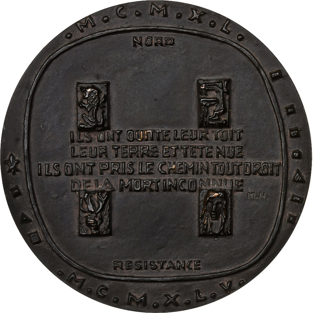 Frankrijk, Medaille, Nord Résistance, Bronzen, ZF+