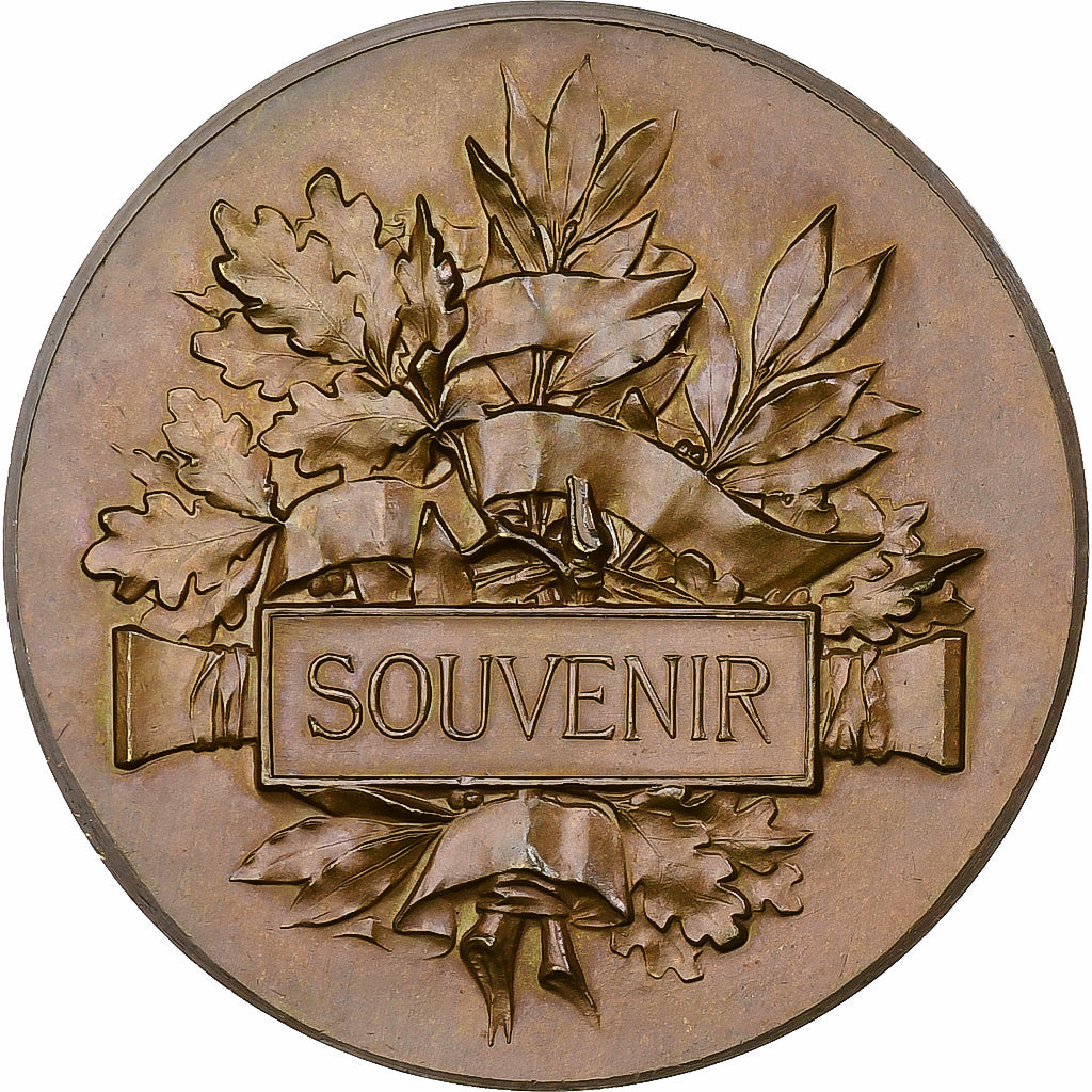 France, Medal, Inauguration du Nouvel Hôtel de Ville d'Evreux, 1895, Copper