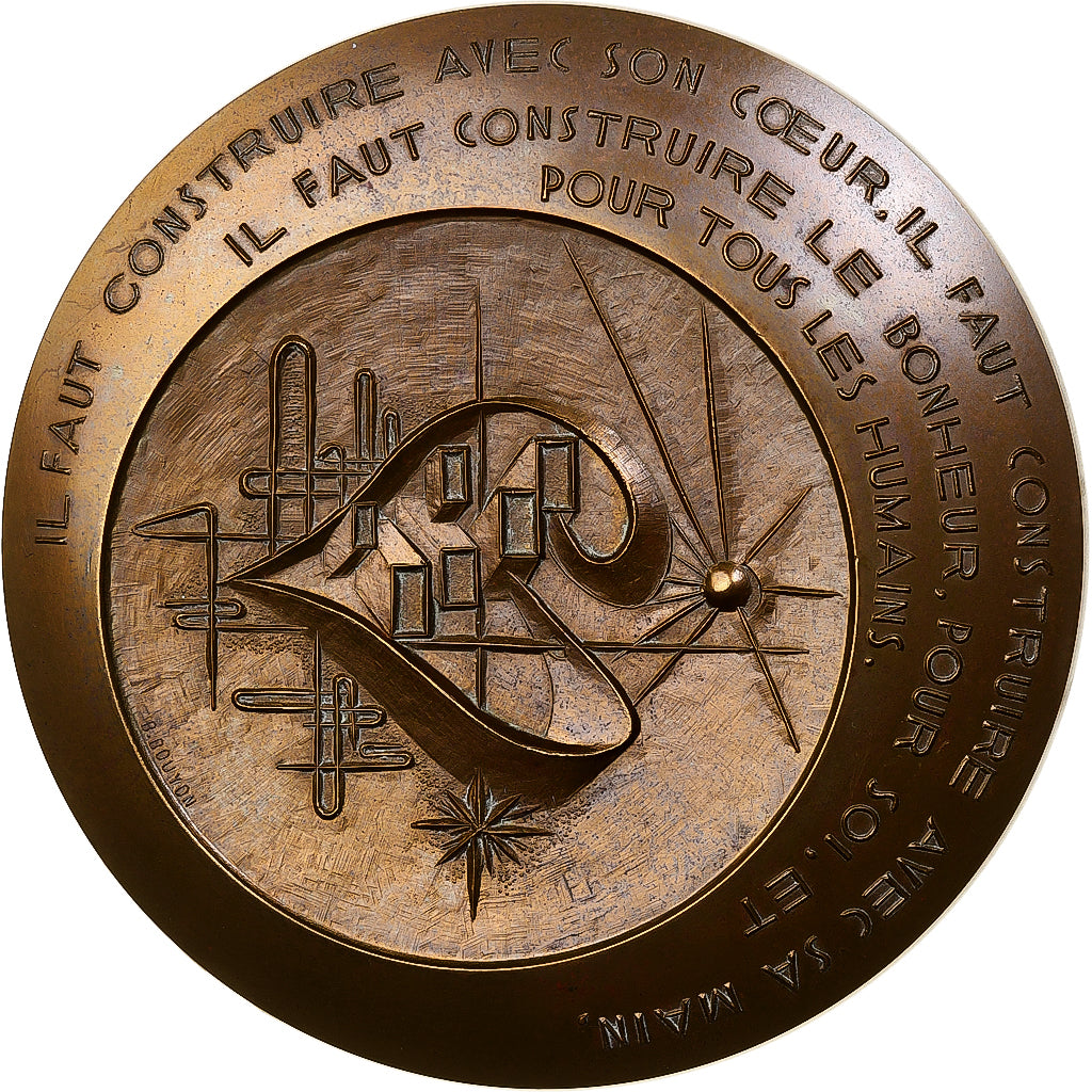 Frankreich, Medaille, Vœux pour toute l'année, 1975, Bronze, Bouyon, SS+