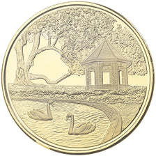 Singapour, Médaille, Singapore Botanic Gardens, Singapore Mint, Métal doré