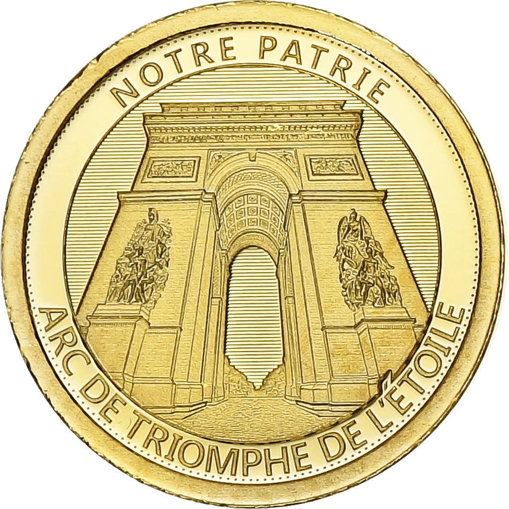 France, Medal, L'Arc de Triomphe, 2017, Gold, MS(63)