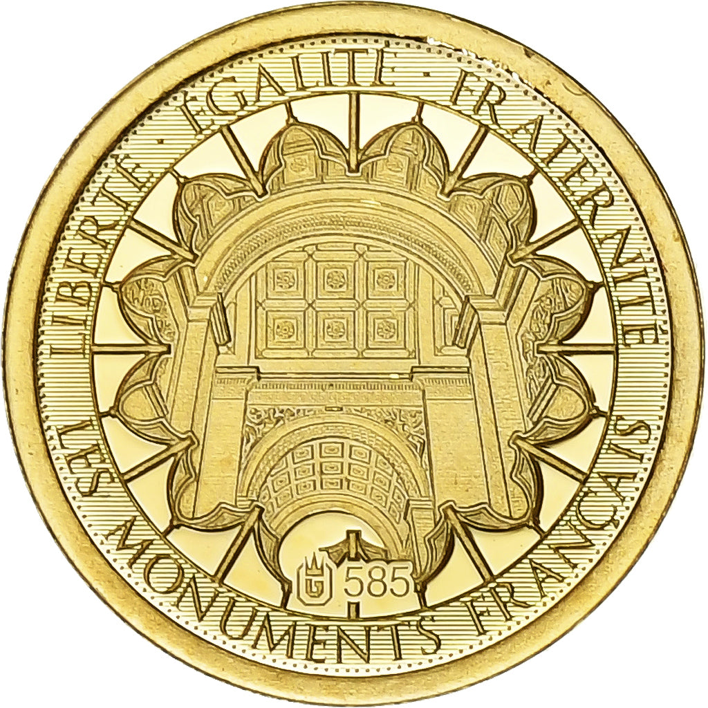 France, Medal, L'Arc de Triomphe, 2017, Gold, MS(63)